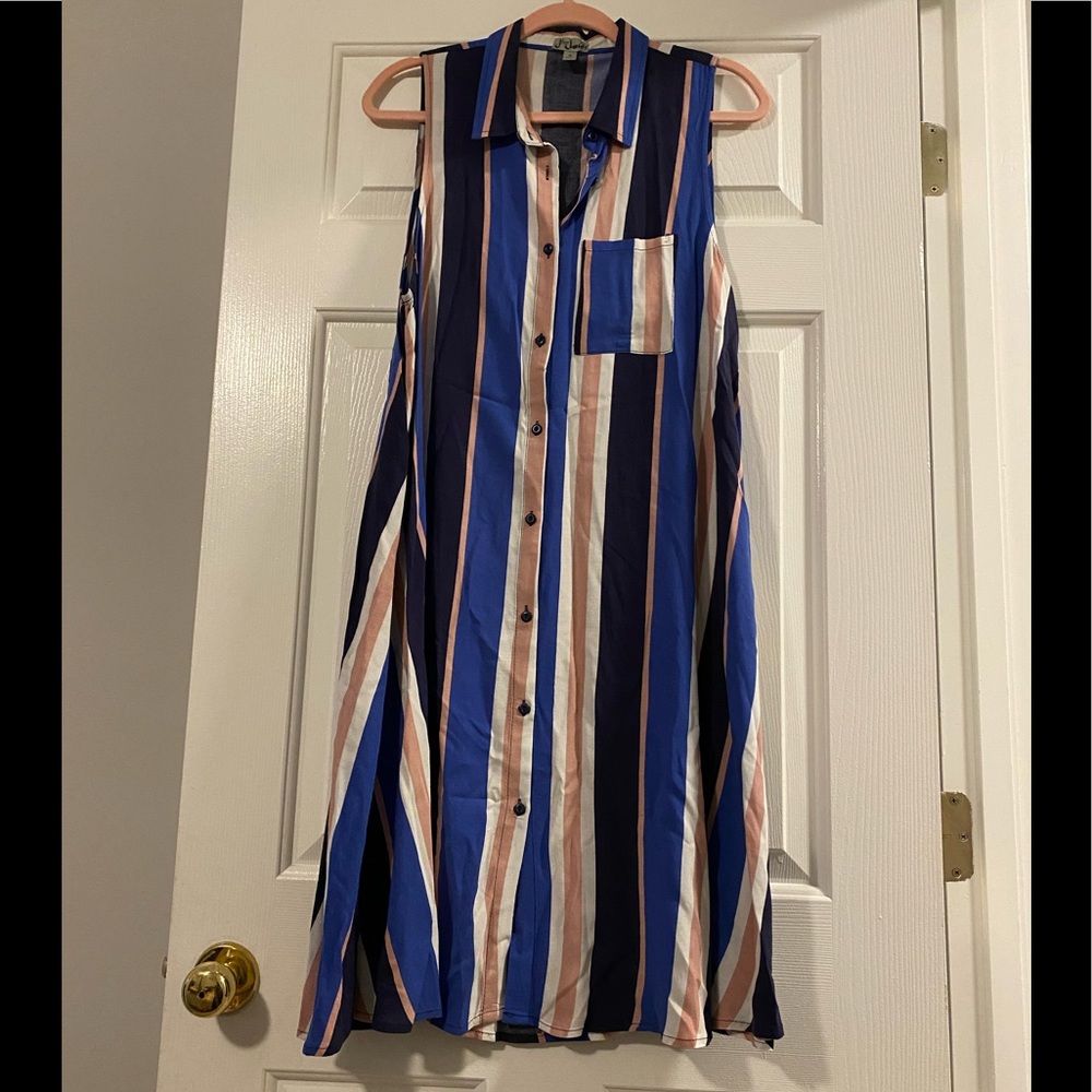 Striped sleeveless dress